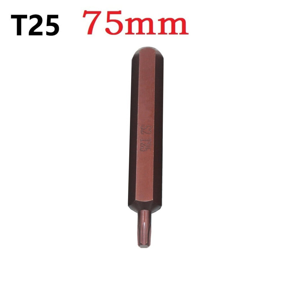 Glfsil 1Pc Torx Star Screwdriver Bits 30Mm & 75Mm Hex Shank T20/T25/T30/T40/T45/T50/T55 9773935104433