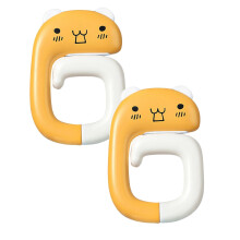 Xubond Tools, Portable Cute Panda Bear Cat Hooks Heavy Duty Decorative For Kids Girls Key Coat Robe Towel Shower Curtain Hooks, Hooks For Hanging