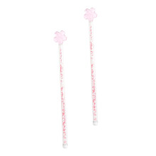 Cocktail Stirring Sticks Reusable Glass Swizzle Sticks with Elegant Flower Design for Home Bar Party