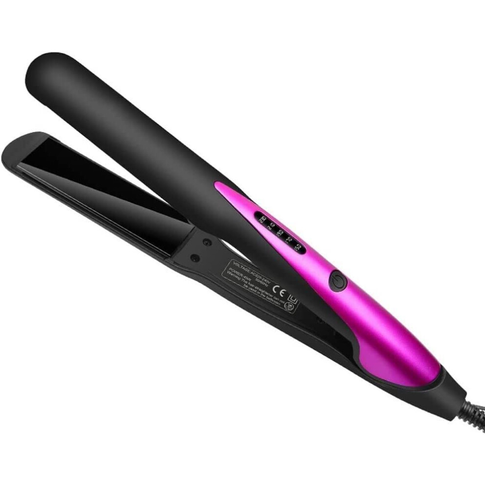2 in 1 Hair Straightener and Curler Ceramic Tourmaline Flat Iron with Adjustable Temperature Control