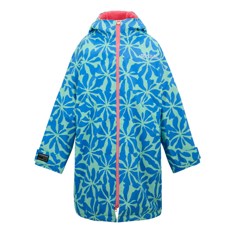 Regatta (Blue) Kids Changing Robe Oversized Sonic Zip Fastening Uk Size