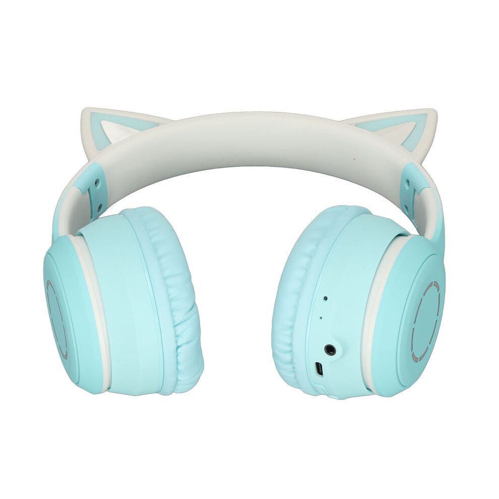 Cat Ear Wireless Bluetooth Headphones, 40Mm Speakers, 15H Play Green 4091381855392