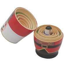 Wooden Russian Dolls Christmas Nutcracker Figures Toys for Toddlers Ornaments Household Set Child