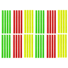 Mizh 72pcs Wheel Reflector Bike Wheel Warning Strips Cycling Reflective Tube (Red, Green, Yellow)