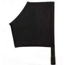 Small Black Horse Shoulder Guard with 4Way Stretch Lycra and Elastic Girth Strap, Size S