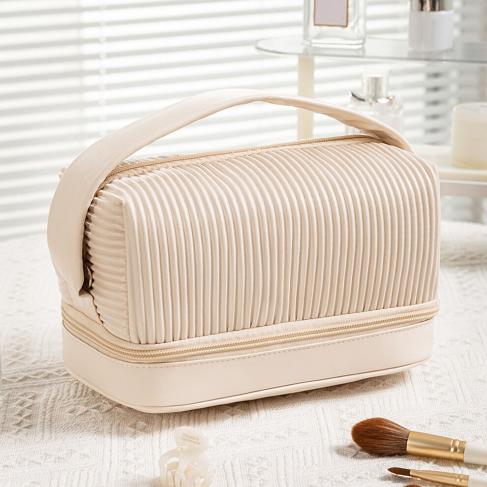 Kiplyki Cotton Makeup Bag Wash Bag Large Capacity Storage Bag Cosmetic Women Travel Organizer Portable Makeup Bags
