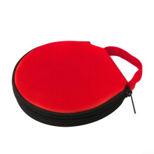 DVD Storage Case Oxford Cloth 20 Disc Holder Waterproof Scratch Resistant for Car or Home (Red)