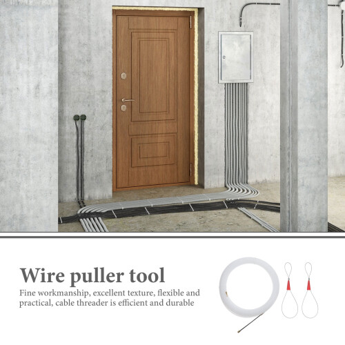 Nylon Wall Thread Threader Tape Fastener Tool Metal Cable Wire Puller Electrical Steel Copper 2