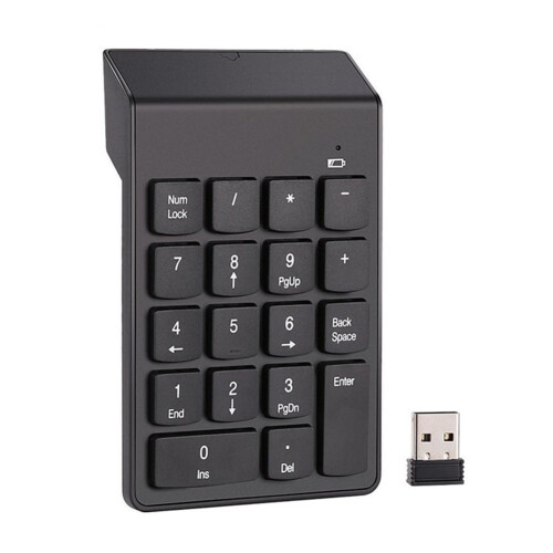 jixopn Wireless Numeric Keyboard Laptop Notebook Tablets Portable 2.4GHz Digital Numpad