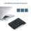 jixopn Wireless Numeric Keyboard Laptop Notebook Tablets Portable 2.4GHz Digital Numpad 4
