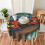 Toalha de mesa retangular Stitch de 152 cm (60 polegadas), resistente à água, antirrugas e à prova de derramamentos, tecido macio, ideal para sala 7