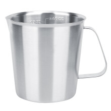 Dzbanek do spieniania mleka, spieniacz do kawy, dzbanek ze stali nierdzewnej o pojemności 1000 ml ze skalą do latte art