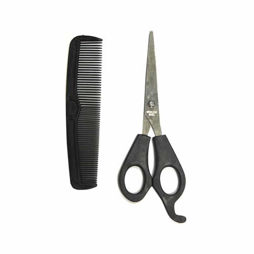 Ensemble de 4 ciseaux de coiffure professionnels avec peigne. 2