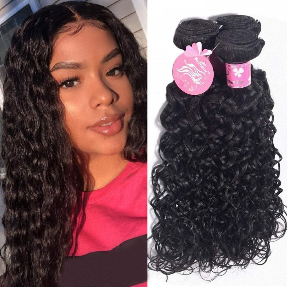 Unisex Black Brazilian Curly Hair Weave 4 Bundles Virgin Remy Extensions Wet And Wavy Loose Italian Curl 1218 Inch Natural