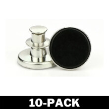 Boutons de pantalon sans couture - Taille ajustable - Noir - Lot de 10