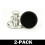 Sew-Free Trouser Buttons - Adjust Size Black Multipack 10-Pack 8