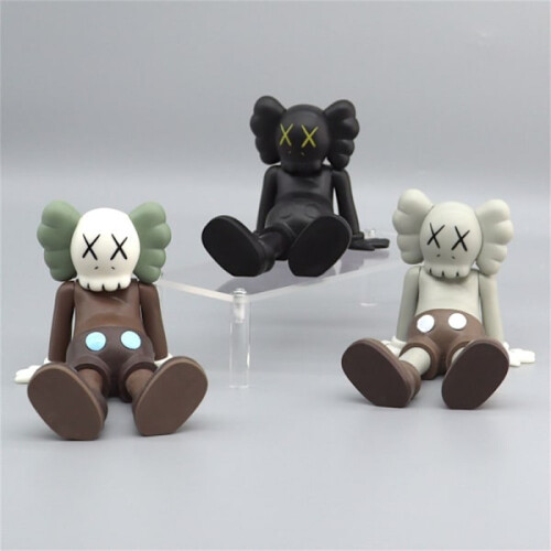 Boneca Kaws Figures Action Figure Modelo Anime Brinquedo marrom 2