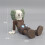 Boneca Kaws Figures Action Figure Modelo Anime Brinquedo marrom 4