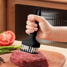 Txmfgh Meat Needle - Stainless Steel Nail for Tenderizing Steak, Puncture Needle for Beef and Pork, Ergonomic Design for Kitchen Use