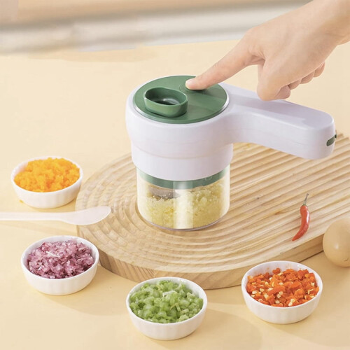 2 In1 Food Processor Electric Vegetable Slice /Chopper Multifunctional Household Kitchen Garlic Machine