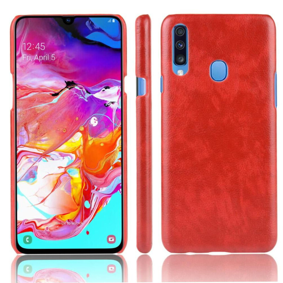 Retro Case For Compatible With Samsung Galaxy A20s Anti Scratch Compatibility Retro Lychee Pattern Protective Cover 9773935106628