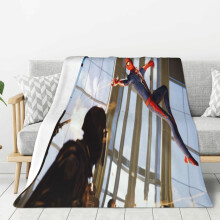 Spider-Man Fleecedecke, superweiche, kuschelige Überwurfdecke, Kinderbettwäsche – Eigenschaften: Superweich (203 x 152 cm)