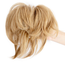 Ash Blonde Mix Synthetic Ponytail Hair Extension with Adjustable Wires and Secure Claw Clip