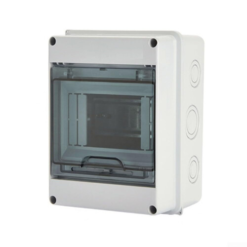 Outdoor Waterproof Electrical Distribution Box IP65 5Module ABS Enclosure with Clear PC Cover for Villas 2