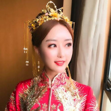 Chinese Bridal Headdress Phoenix Crown Hair Accessory for Wedding Party Dragon Phoenix Gown