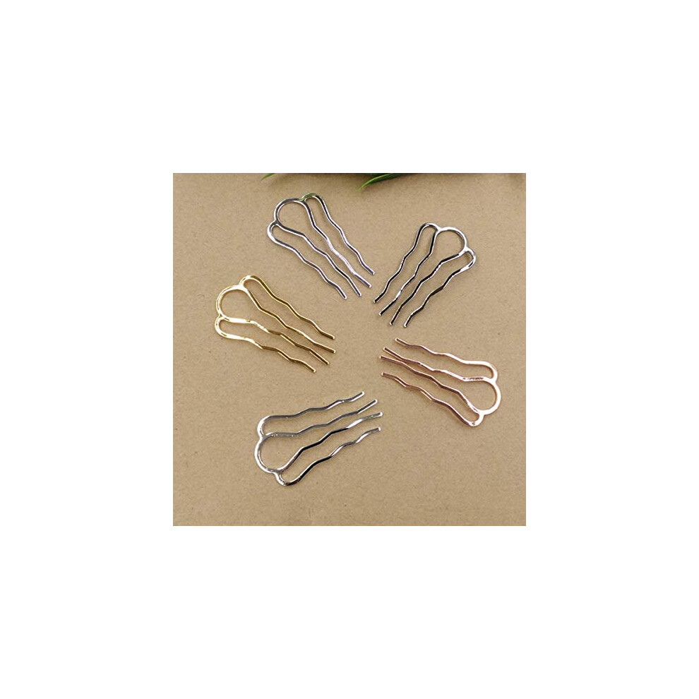 Unisex Bronze Vintage Hair Comb Set, Antique Copper Hairpin For Updo, Elegant Secure Hold, 20Pcs