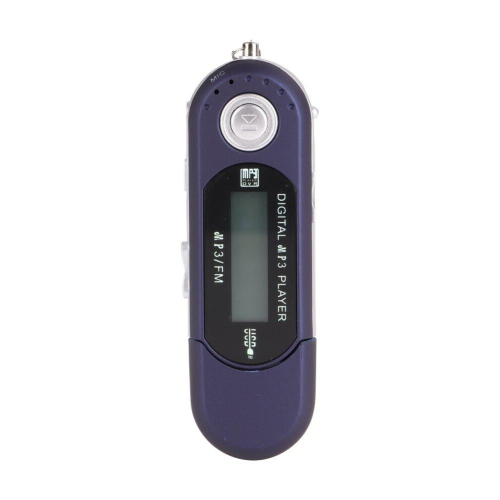 Usb Stick Mp3 Player, 4Gb Music Player Supports Replaceable Aaa Battery, Recording, Fm Radio, Blue 9482726563273