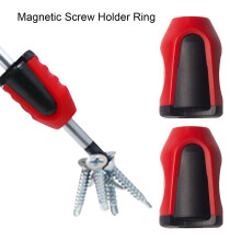 Hariumiu 1/3Pcs Magnetic Screw Ring Holder Screwdriver Head Magnetic Ring Screwdriver Driver Bits Magnetizer Household Tool
