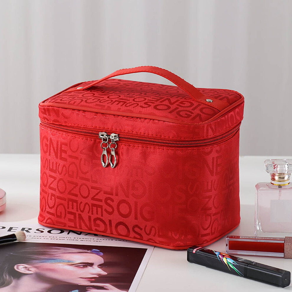 YLOMAY Makeup Bag, Portable Water-Resistant Cosmetic Storage, Large Capacity Travel Toiletry Bag - Flash Sale!