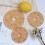 Round Rattan Woven Drinks Coaster,Handmade Teacup Insulation Coasters Home Cup Mat 4