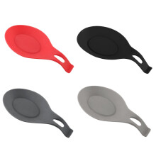 4 Pcs Silicone Spoon Mat Spoon Pad Spoon Holder Spoon and Chopsticks Rest Tableware Storage Rack Spoon Organizer
