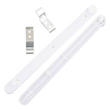Cabinet Door Side Track Kitchen Cabinets for Bookcases Full Extension Drawer Slides Guide White Plastic