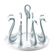 Porte-gobelet rotatif Hariumiu, design cygne, drainage rapide, grande capacité de charge, compatible avec une utilisation en voiture et à la maison