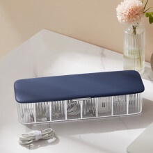 Boîte de rangement transparente pour câbles Gnobogi avec couvercle, 8 compartiments - Moins de 20 $, rangement facile pour chargeurs et câbles de