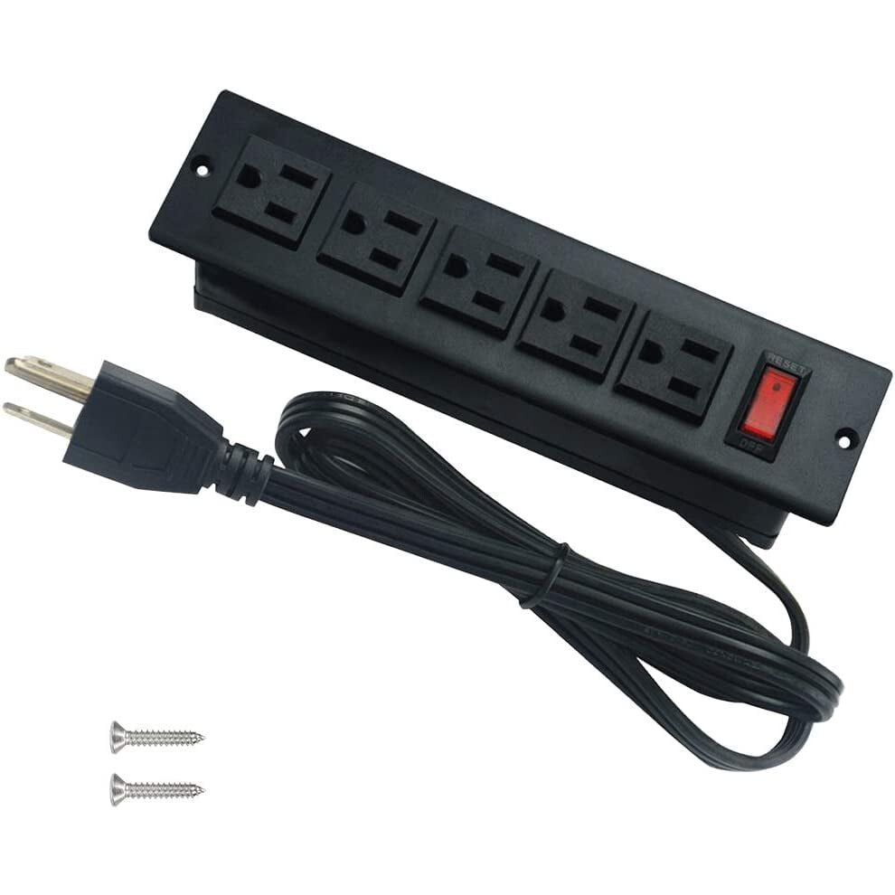 Desk Outlets Recessed Power Strip Without Usb Ports Mountable Power Strip Under Desk Power Charging Station With 5Ac 9482828747335