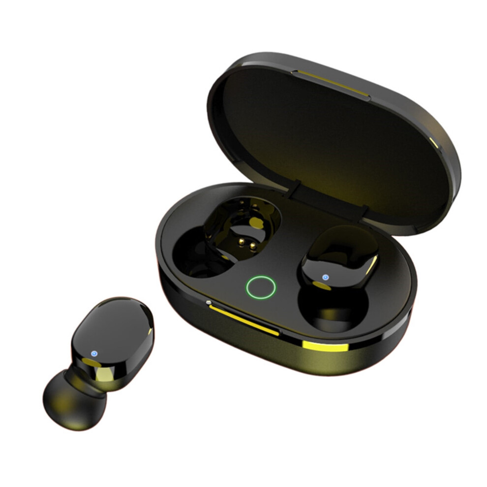 Eqwljwe Wireless Mini Headset Bluetooth 5.1 Sport Earphone Portable Charging Box Bluetooth Headset Holiday Clearance Black 9482828747328