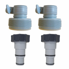 4 pezzi Adattatori per tubo flessibile Accessorio per piscina Adattatore per pompa di scarico della piscina Connettori per tubo flessibile della
