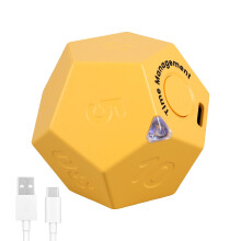Ghojet Cube Timer450mAh Újratölthető Mini Időgazdálkodási Kocka, Pomodoro Technique-kel Kompatibilis, 11 Előre Beállított Idő, LED