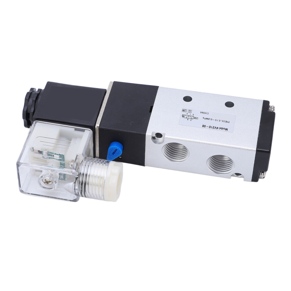 Electric Pneumatic Solenoid Valve 2-Position 5-Way G1/4 Ac110v 9331381862385