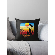 AIVO Fallon Nevada NV Coyote Sunset Retro Desert Capas de Almofada Decorativas para Sofá (Duas Faces)