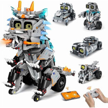 3-in-1 STEM-robotbouwset voor kinderen van 6-14 jaar | Bediening via afstandsbediening en app | Set van 513 blokken | Creatief cadeau voor jongens en