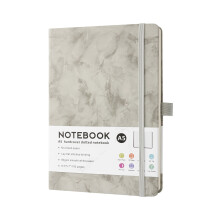 Caiet de notițe LKWLPD, cu linii, 192 de pagini, cu linii universitare, hârtie groasă 100 g/m², copertă cartonată, 5,83" x 8,83", gri, pentru