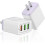 Φορτιστής τοίχου QC3.0&2USB 5V/2.1A, 3 θύρες γρήγορης φόρτισης με πτυσσόμενο βύσμα, 1