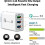 Φορτιστής τοίχου QC3.0&2USB 5V/2.1A, 3 θύρες γρήγορης φόρτισης με πτυσσόμενο βύσμα, 7