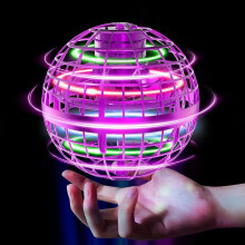 Tikduck Flying Orb Ball 2023 - Illusory Purple Hover Drone, Hand-Controlled Mini Cosmic Globe Spinner, Cool Magic Fidget Toy for Kids 6+