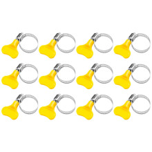 12Pcs Adjustable Plastic Hose Clamps for Washing Machine and Plumbing Water or Gas Pipes